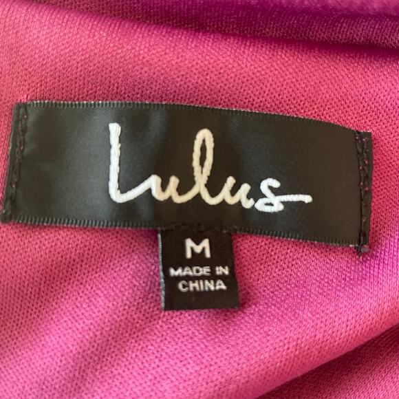 Lulus Magenta Purple Floral Maxi Dress Sleeveless Backless MED Romantic Prom - Picture 10 of 12